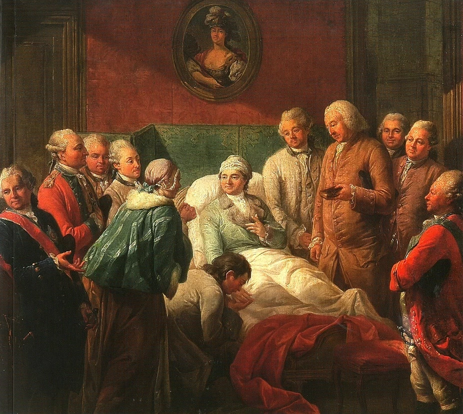 Marcello - Ricevimento di un mugnaio di Marymont, Hermitage, dettaglio